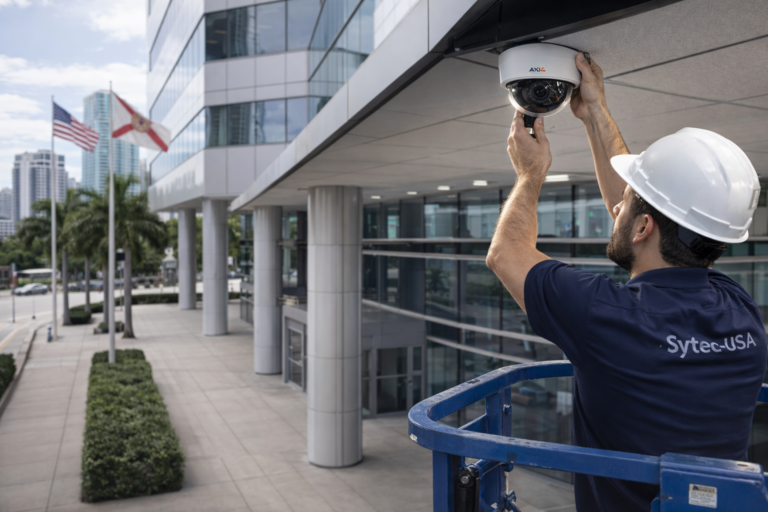 NDAA compliant security camera installation miami government building